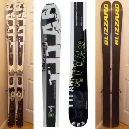 Blizzard Titan Atlas 173cm all mountain skis + Marker IQ Max Bindings