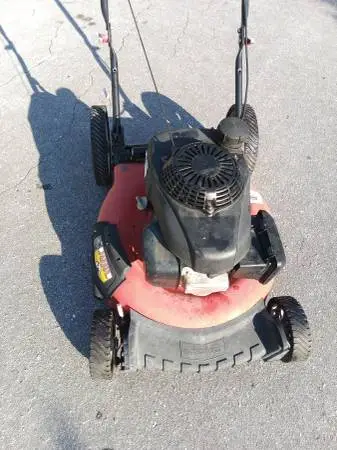 Honda powered 21 inch cut push mower with high back wheels