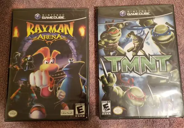 Nintendo GameCube Rayman Arena and TMNT New Factory Sealed