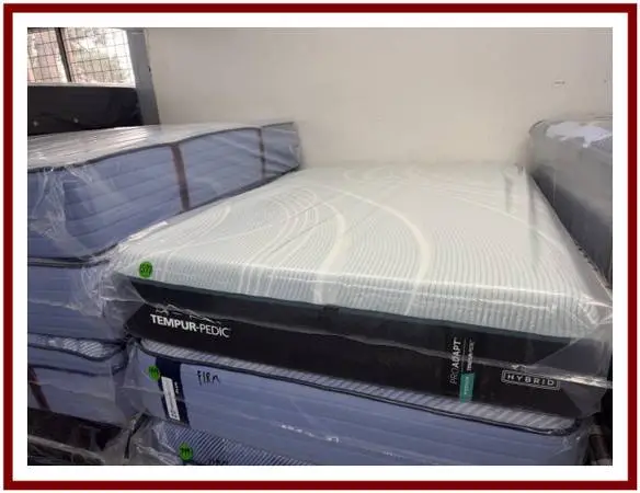 FULL SIZE TEMPURPEDIC PROADAPT (MEDIUM) HYBRID MATTRESS & BOX BED