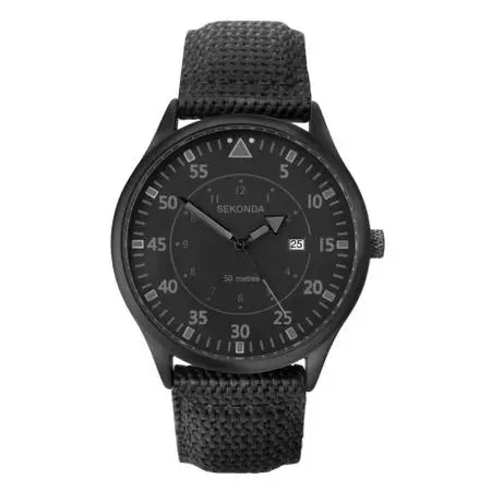 Sekonda 1794 Black Fabric Strap Men’s Watch - W31440