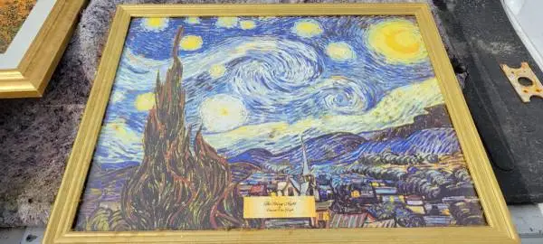 The Stary Night by Vincent Van Gogh Framed/Glass