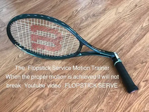 Tennis training aid - serving