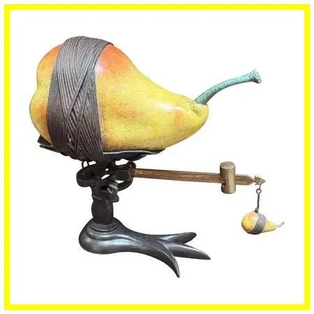 Popliteo David And Goliath Sculpture, Signed