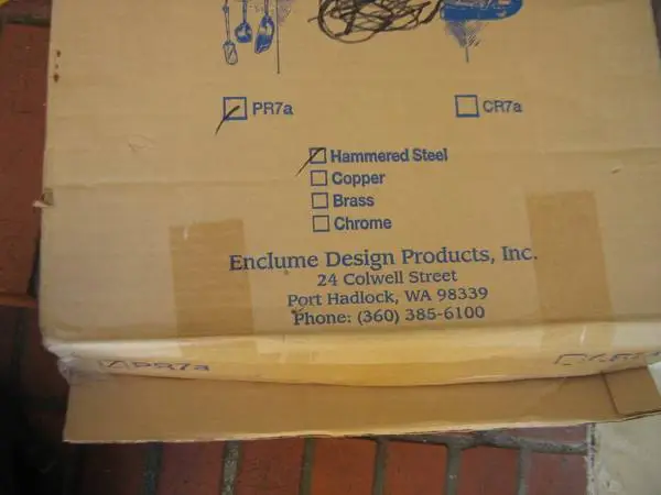Enclume PR7A-HS 16 Inch Corner Wall Pot Rack New