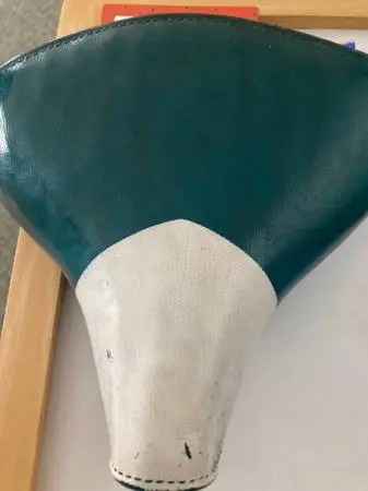 vintage green and white seat