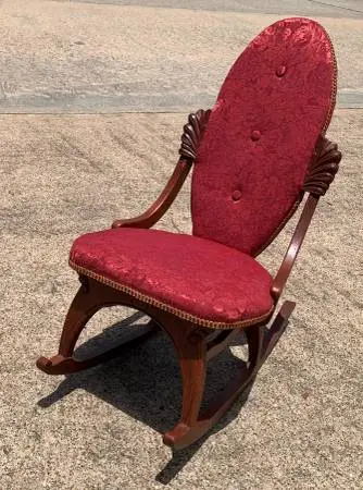 Antique wood rocking chair