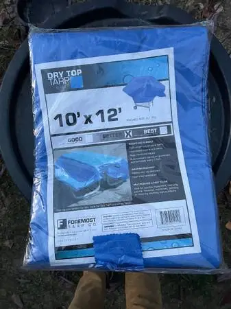 Heavy-duty polyethylene tarps
