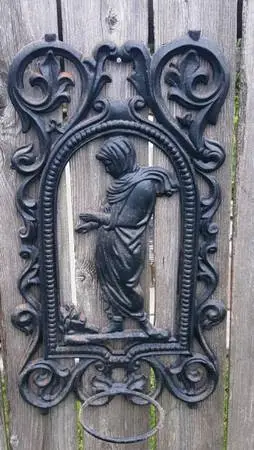 Antique heady duty Cast iron wall mount Display rack, 17 Lbs