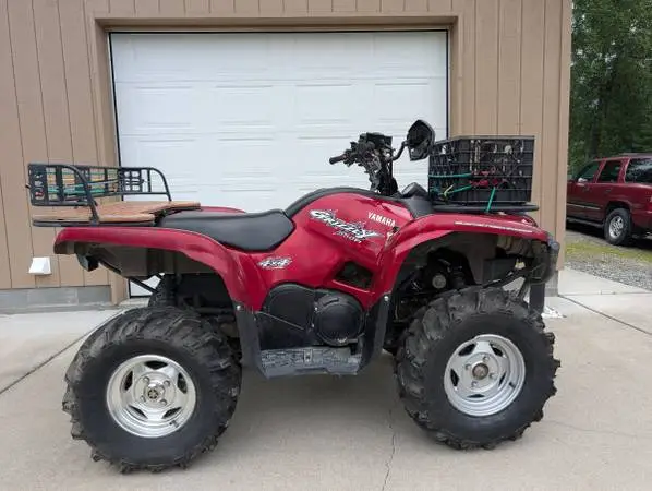 2009 Yamaha grizzly 550 red LE