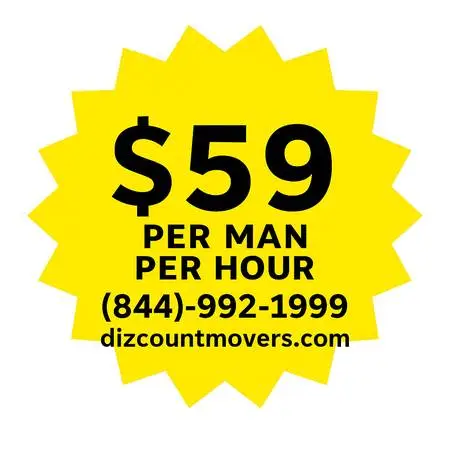 DIZCOUNT MOVERS $59 PER MAN PER HR 844 992-1999 FREE TRUCK 2 HOUR MIN