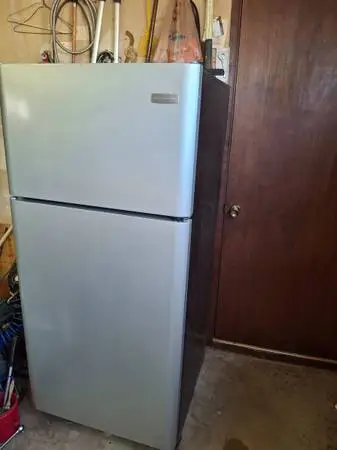 Refrigerator.       18.2 cu.     275.....c Brand new tv  55 inch.  275