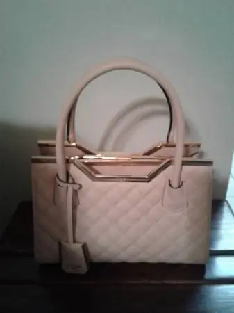 **Like New! Dune London Quilted Blush Pink & Gold Bag**