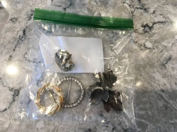 1 Set (2 Pins and 2 Scarf Clips)