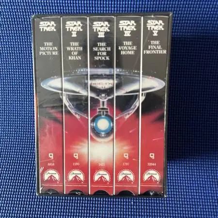 Star Trek The Movies 25th Anniversary Paramount 5 VHS Box Set