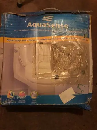 New AquaSense Portable Raised Toilet Seat