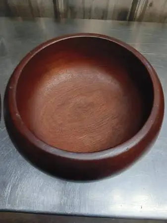 2 Vintage! Wooden Handcrafted Wooden Ware Fruit/Nut Bowls, Both for..