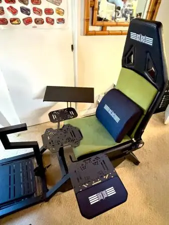 NEAR MINT Boeing Military Edition Flight Sim PRO PACKAGE Cockpit+HOTAS