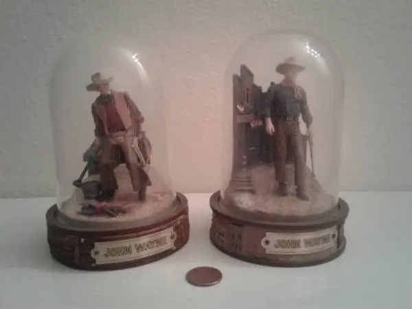 Limited Edition | Set of 2 | John Wayne | Hand Painted Sculptures