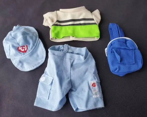 TY Gear Beanie Babies Kids Toy Plush Doll SCHOOL DAYS Outfit