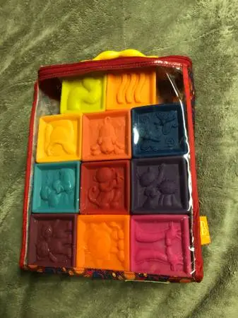 11 Soft & Colorful Stacking Squeeze Baby Blocks Numbers shapes Animals