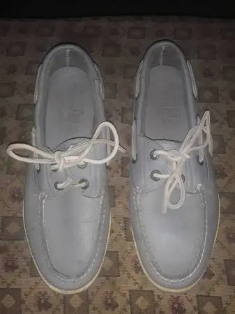 Florsheim Sea Tracs Womens sz 6D Gray Leather Boat Shoes Loafers