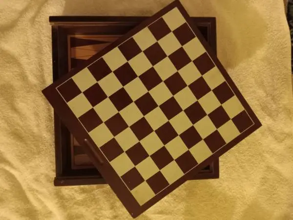 9 games in one chess checkers backgammon and more in a cherry wooden b