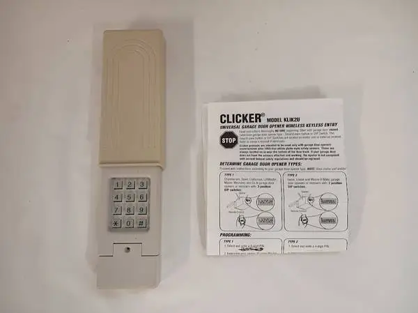 1 - Chamberlain CLICKER Universal Wireless Garage Door Keypad - EXC