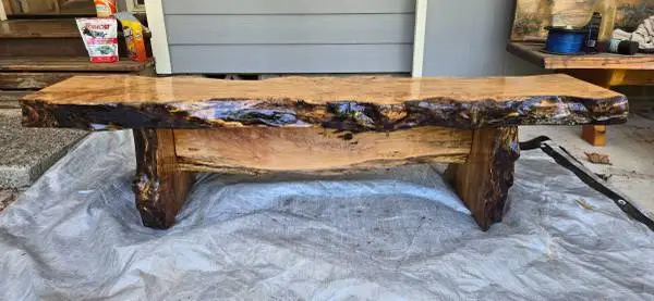 Beautiful Live Edge Bench