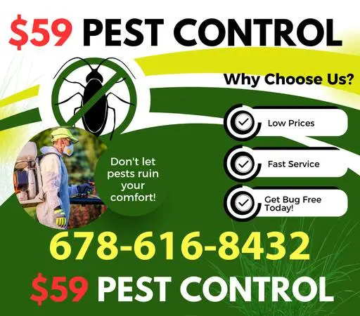 $59 Pest Control And Exterminator Services