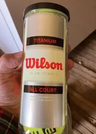 6 tennis balls by wilson (sealed package)and penn used balls