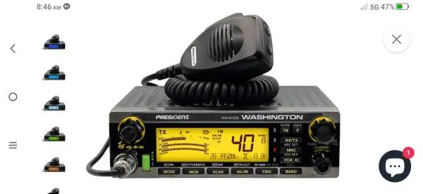 President Washington 10/11/12 meter radio