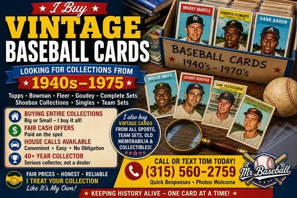 Buying Vintage Baseball Card Collections (1948-1975) - Local Collector
