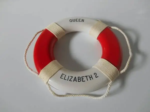 Vintage Queen Elizabeth 2 souvenir life preserver