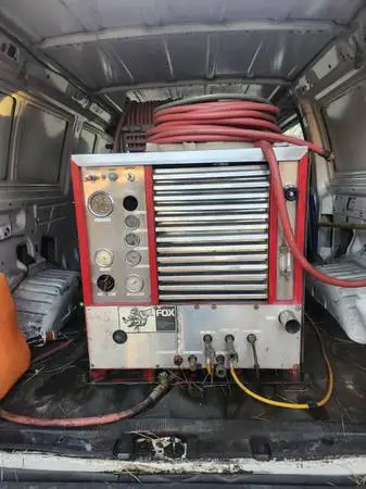 Used FOX 8500S Truck Mount Carpet cleaning machine  Nissan engine Good Operating