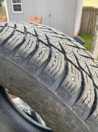 Studded winter tires