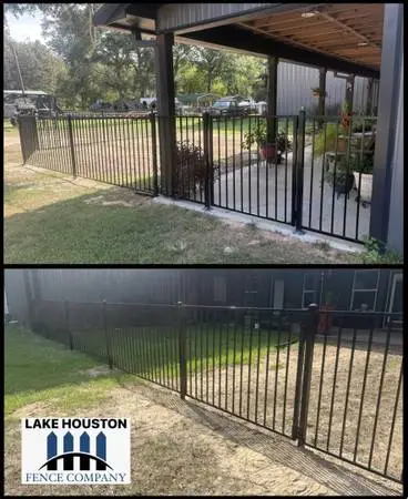 Wrought iron fence