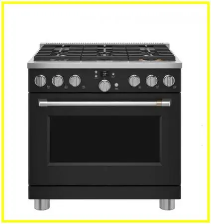 Café 36 Freestanding Dual Fuel True Convection Range Matte Black