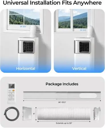 16000 BTU Portable Air Conditioners for Large Room up to 730 sq.ft