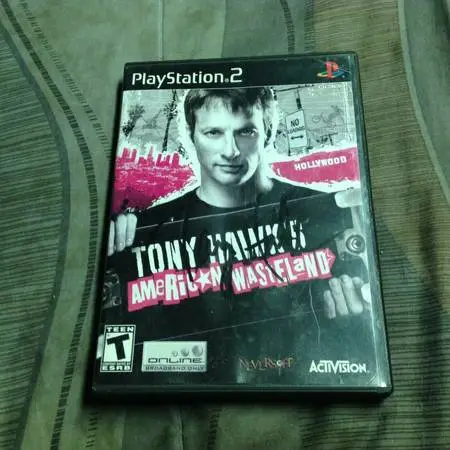 Tony Hawk signed autographed Sony Playstation2 American WasteLand Game