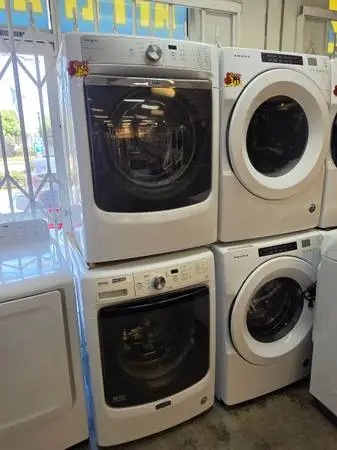 Maytag commercial technology front load washer and gas dryer