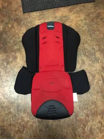 Peg Perego Red & Black Baby Stroller Liner with snap button divider