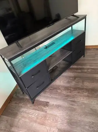 Like brand new 36 inch high large LED tv stand