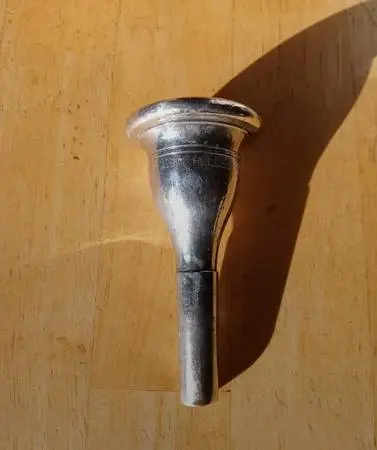 Silver Helleberg Tuba/Sousaphone Mouthpiece