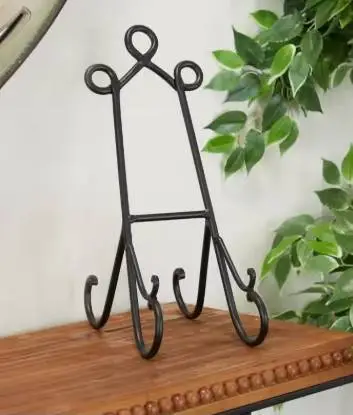 French Scroll Style Metal Easel Display Stand/Plate Stand
