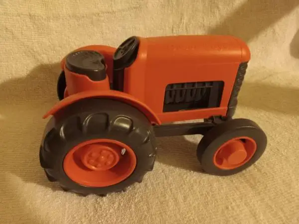 Orange Toy Tractor 🚜 by Green Toys made in USA