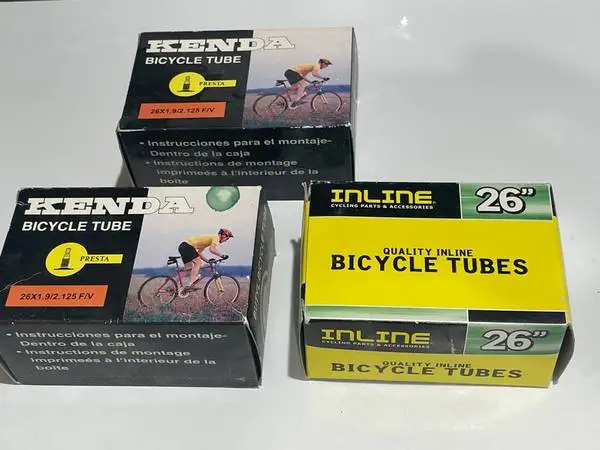 THREE KENDA PRESTA TUBES 18 x 1 3/8