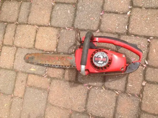 Vintage 1977 Homelite Textron VI Super 2 Automatic 16 Chainsaw USA