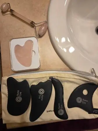 Gua sha facial massage tools for face and body