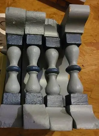 Large Heavy Corbels Solid Wood - Set of 4 -15H x 12.75W x 2.75D inches